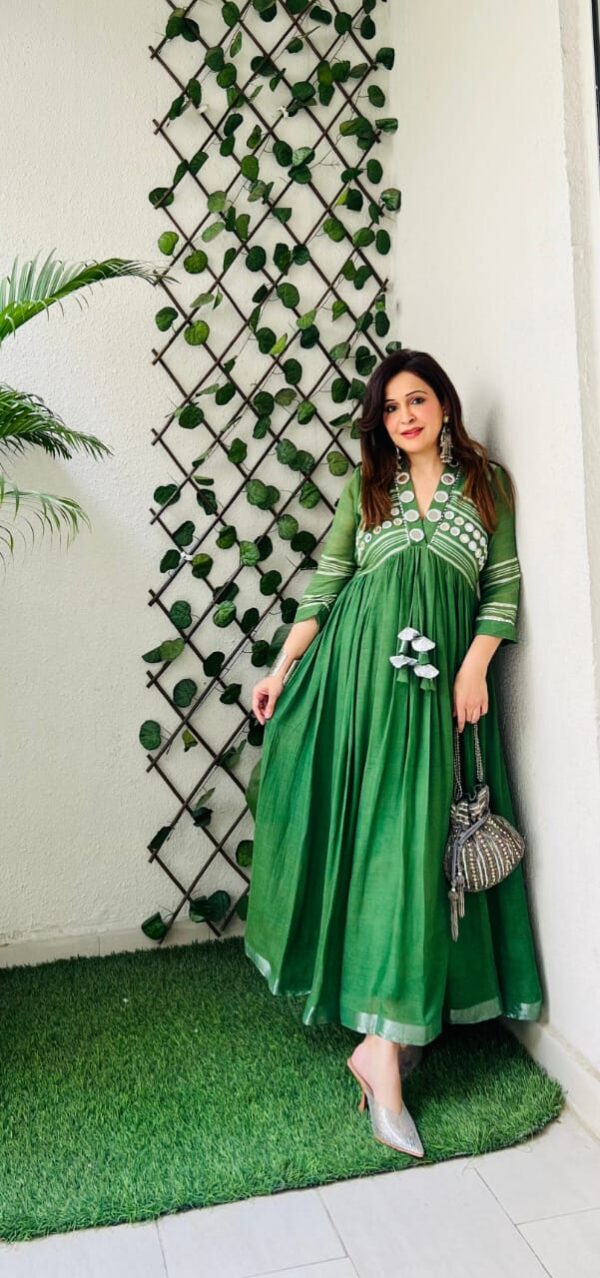 Cotton monochrome Gown