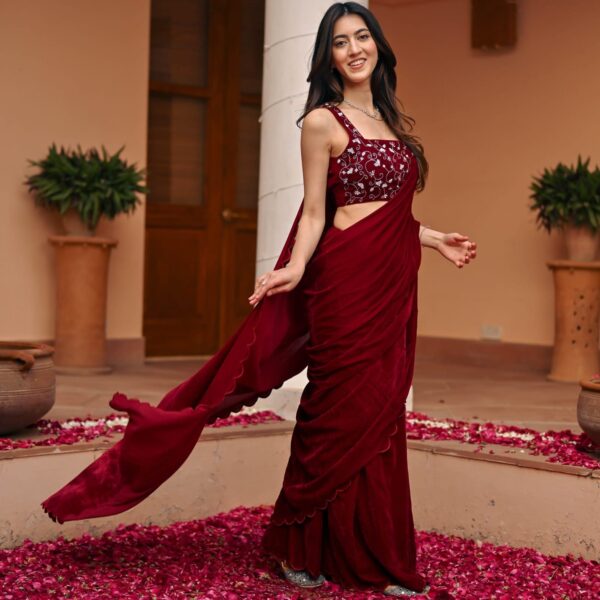Velvet Desert Saree - MF Diamond Blockbuster Collection